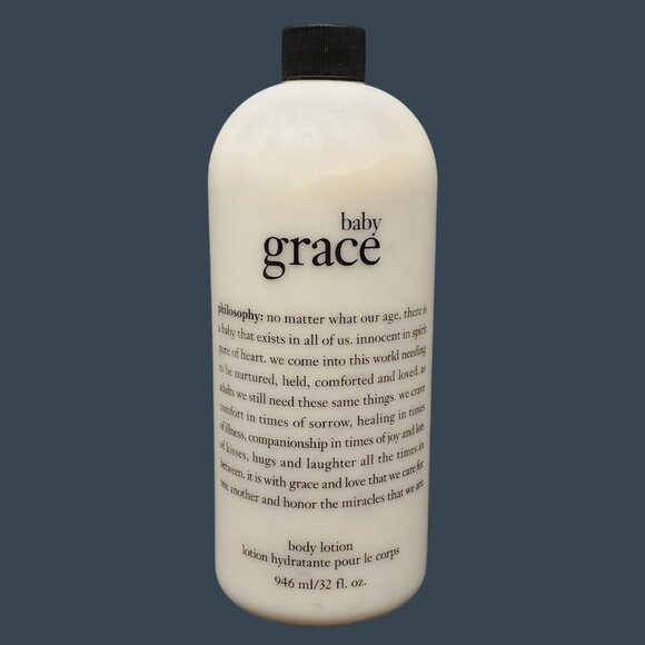 Philosophy Baby Grace Body Lotion 32 Fl. Oz. SEALED With Pump Attachment - Picture 4 of 5